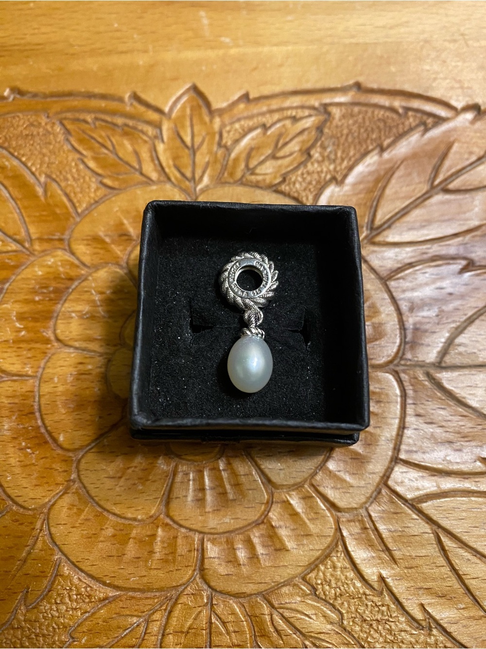 Judith Ripka Sterling Pearl Drop Charm - White Pearl
